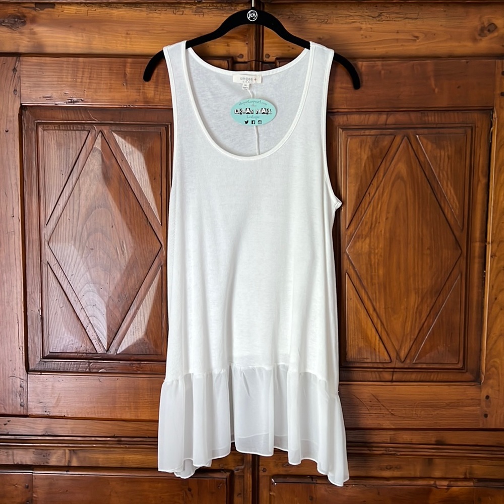 Off White Tunic Top